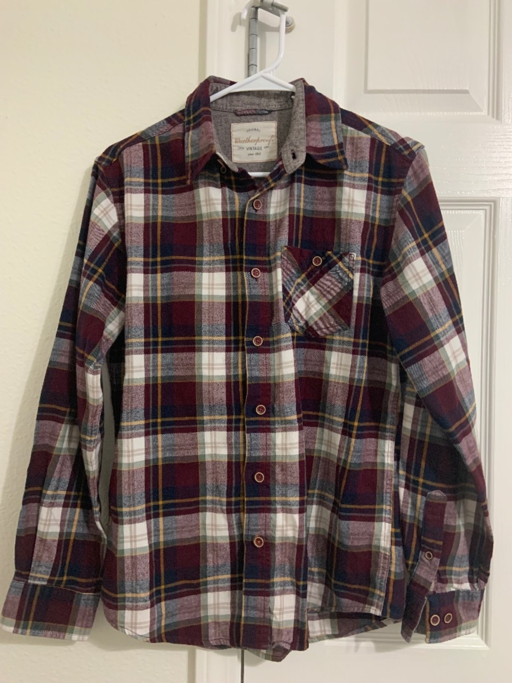 Weatherproof Vintage Women's Plaid Flannel Shirt – Size Small